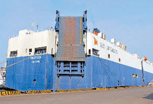 Car carrier service kicks off at NMPT